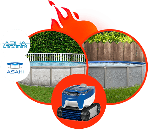 Get a FREE Polaris 7000 Robotic Cleaner with the Purchase of a New Above Ground Pool Kit*!