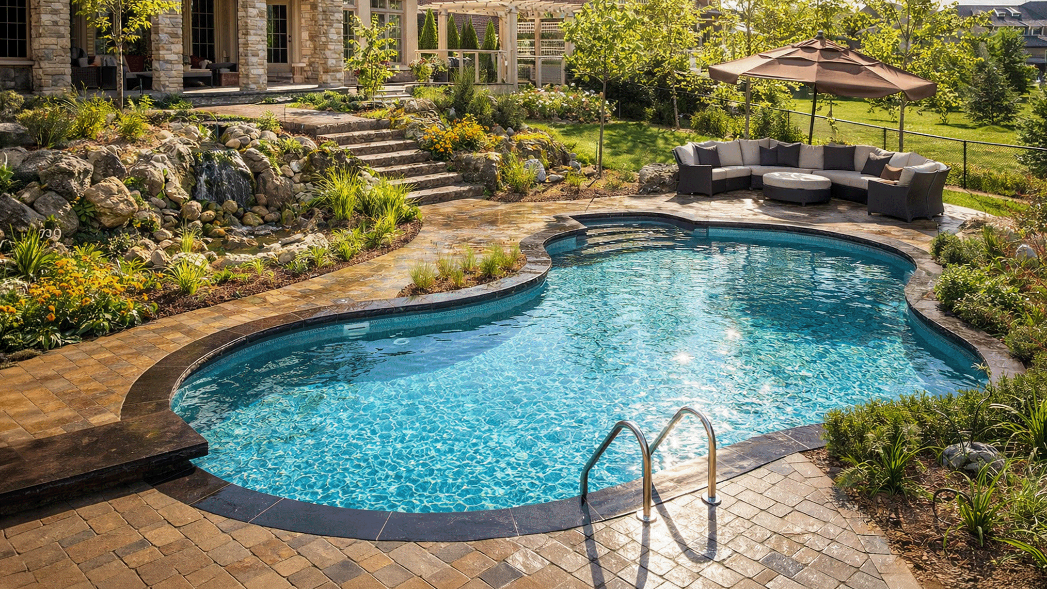 14 x 28 ft Lagoon Inground Pool Complete Package