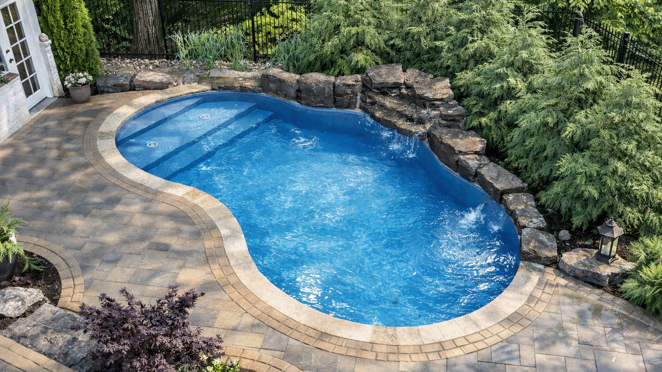 16 x 32 ft Mountain Lake Inground Pool Complete Package
