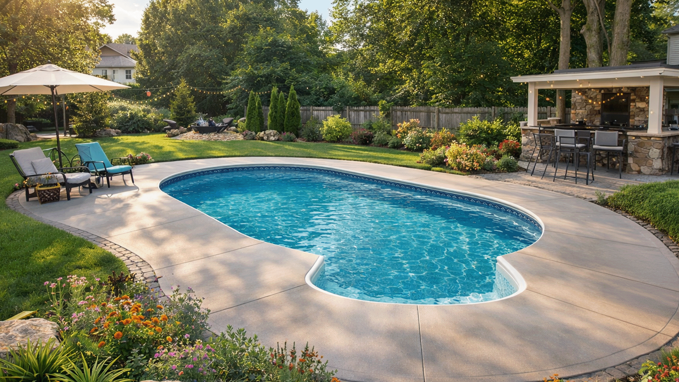 20 x 40 ft Oval Inground Pool Complete Package
