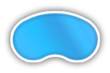 crescent shaped pool