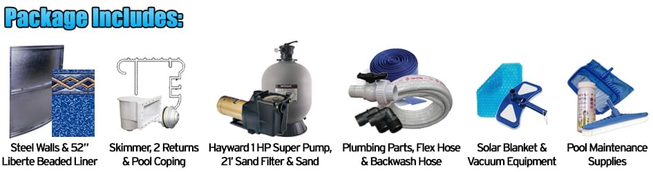 complete inground pool equipment packages
