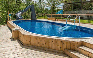 Oval Eternity Semi Inground Pool