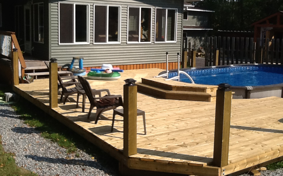 above ground pool builder