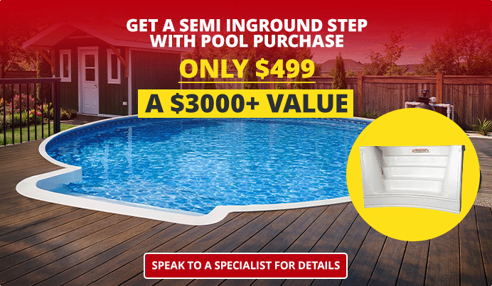 Semi Inground Pool Promotion On Now