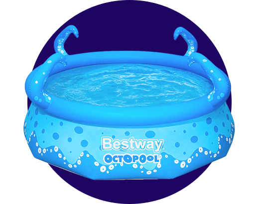 Octopool 9 ft Round 30 Inch Tall Above Ground Pool