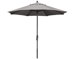 9 Foot Grey Market Umbrella