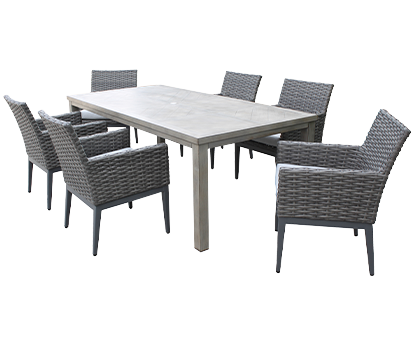 Kelly 7 Piece Backyard Dining Set