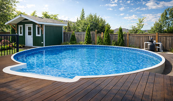 Semi Inground Pool Designs