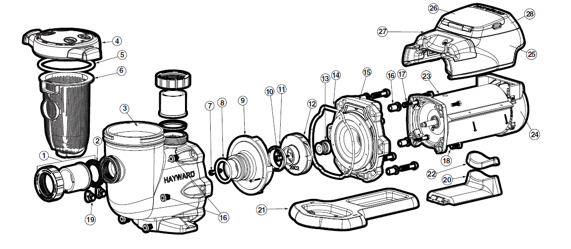 Hayward Pump Strainer Housing
