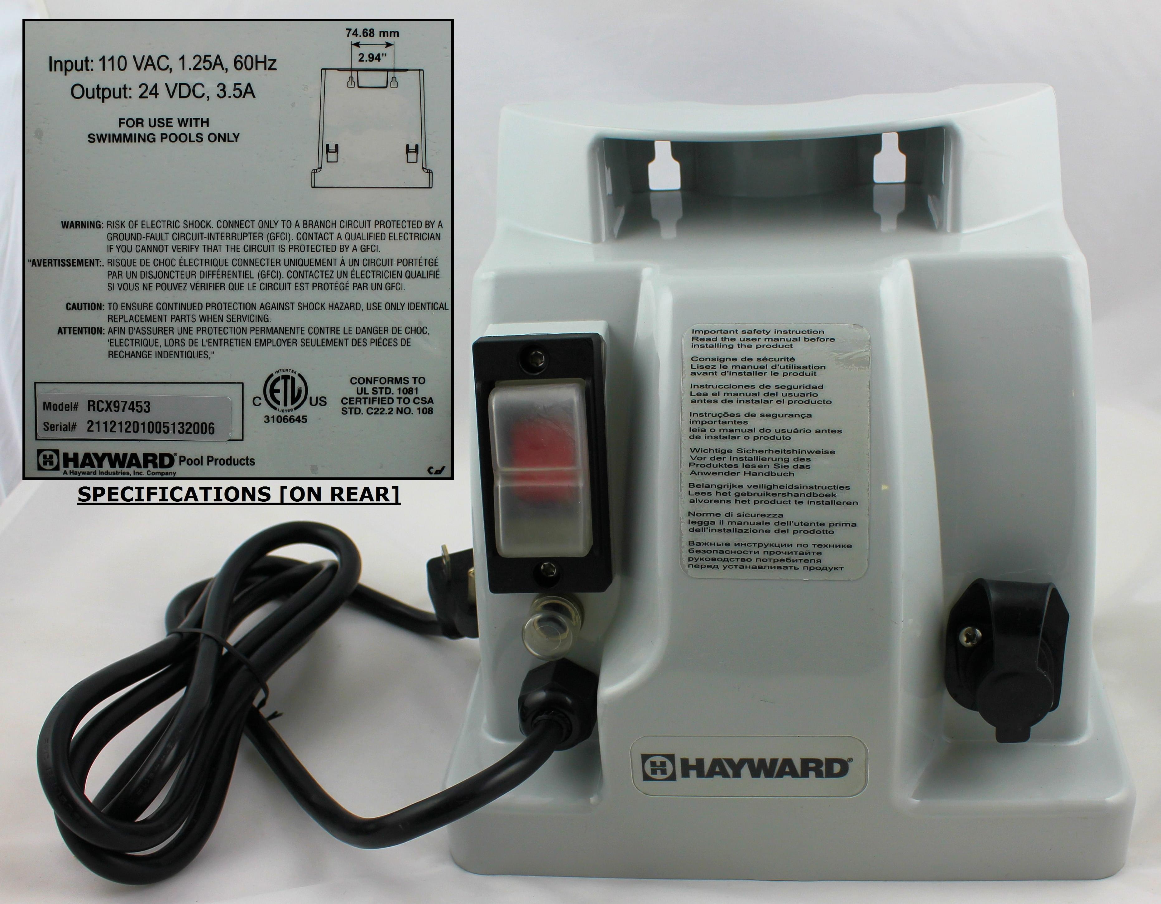 cab9f78fd7aceaW23YW専用 Hayward RCX97453 - Power Supply 115V | Pool Supplies Canada