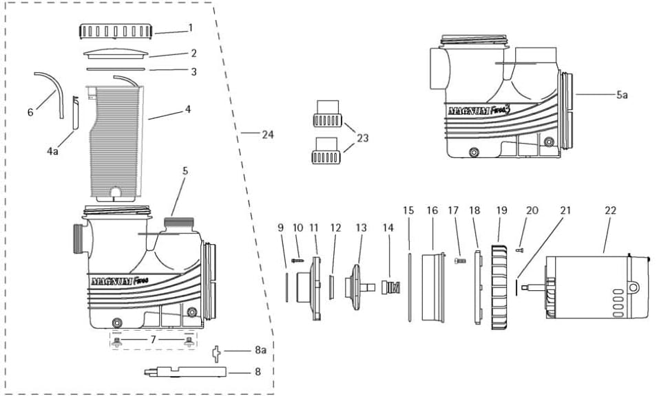 Joint étanchéité Carre - Jacuzzi / Carvin - 47-0232-54-R