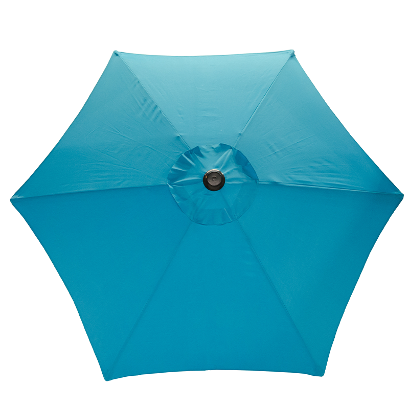 Parasol de marché à inclinaison manuelle de 7,5 pieds (noir/océan)