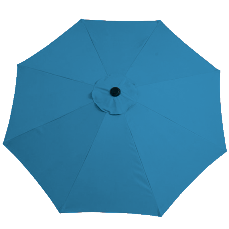 9 ft Manual Tilt Market Umbrella (Black/Ocean) Pool Supplies Canada