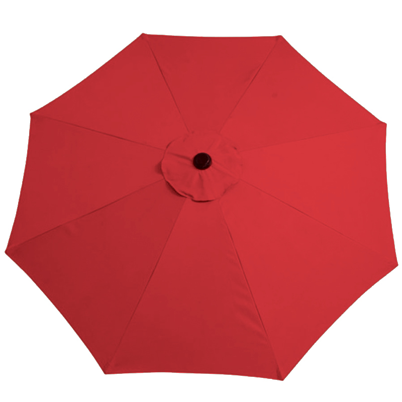 Parasol de marché à inclinaison manuelle de 9 pi (noir/rouge)