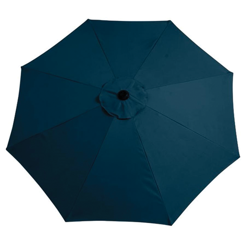 Parasol de marché à inclinaison manuelle de 9 pieds (noir/bleu sarcelle)