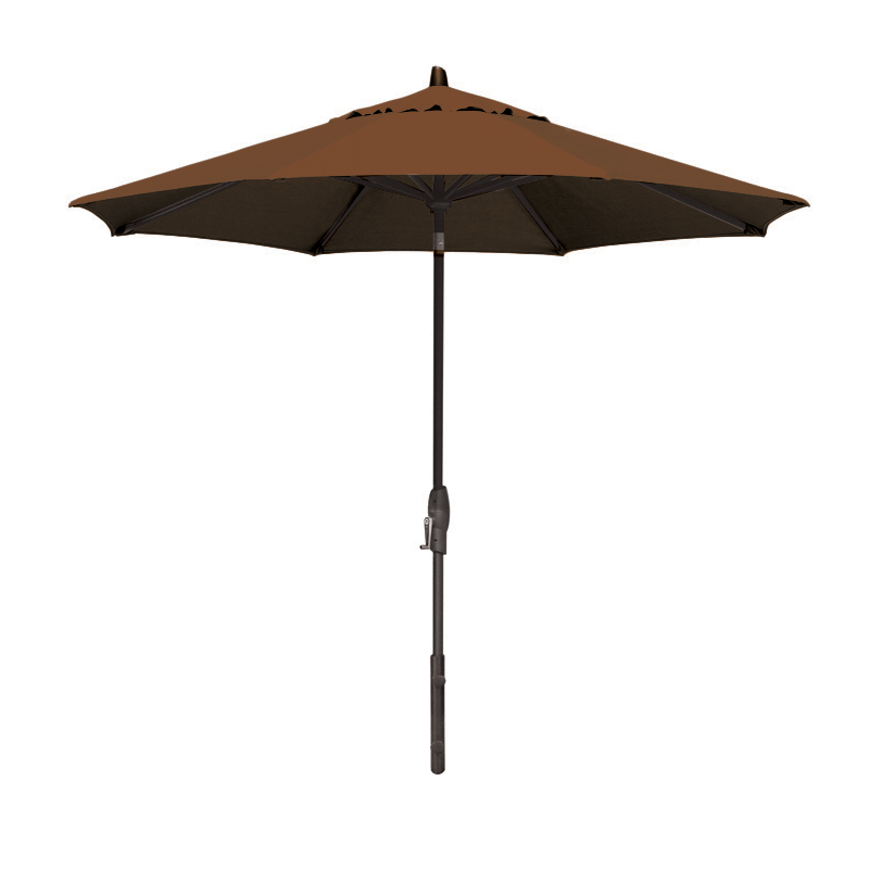 Parasol de marché à inclinaison manuelle de 9 pieds (moka/chocolat)