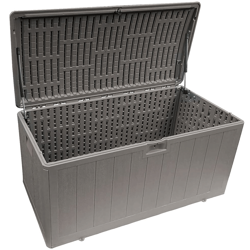 105 Gallon Resin Outdoor Storage Box (Driftwood)