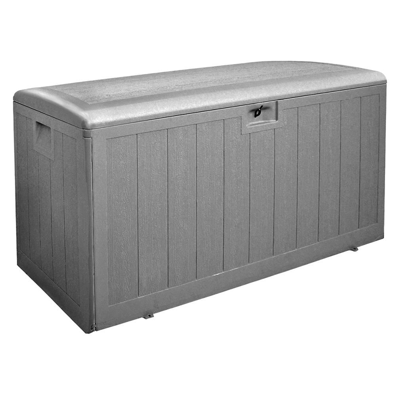 130 Gallon Resin Outdoor Storage Box (Driftwood)