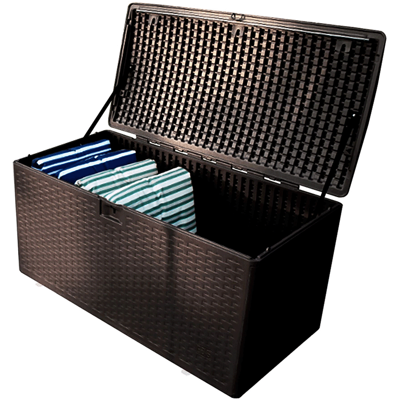 Boîte de rangement extérieure en résine de 73 gallons (Java)