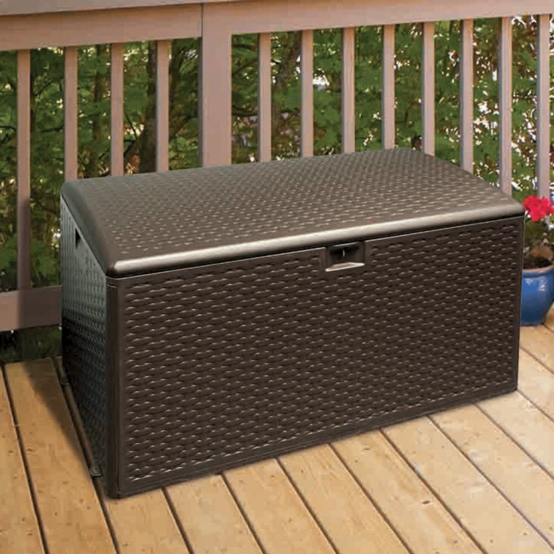99 Gallon Resin Outdoor Storage Box (Java)