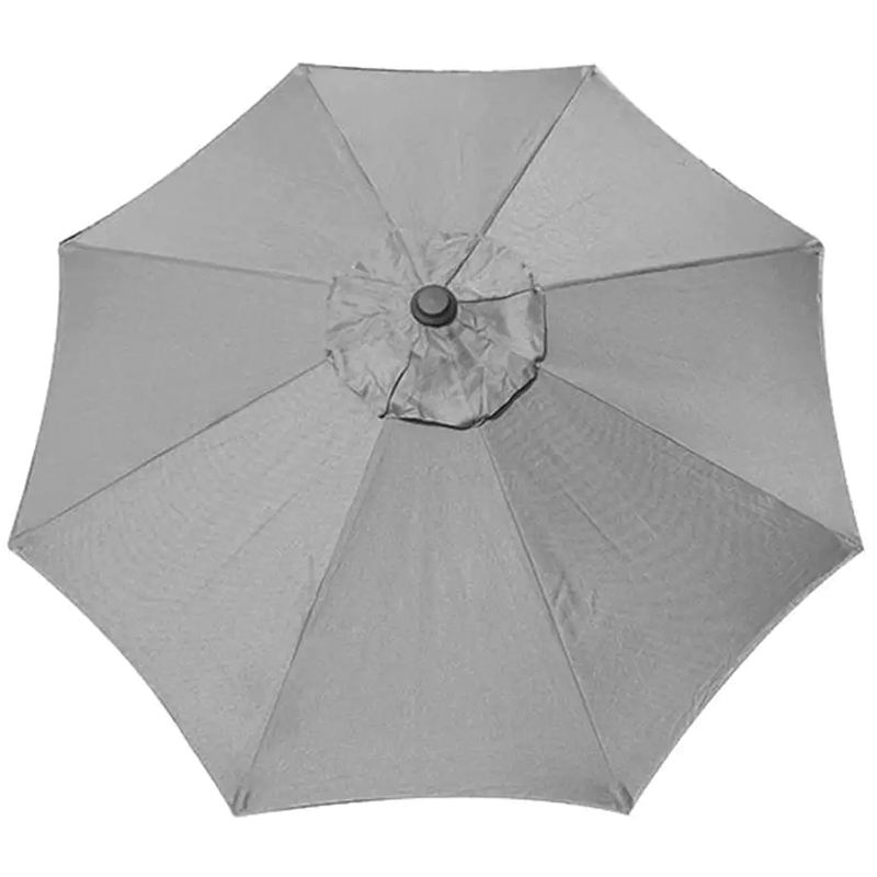 Parasol de marché à inclinaison manuelle de 9 pi (noir/gris)