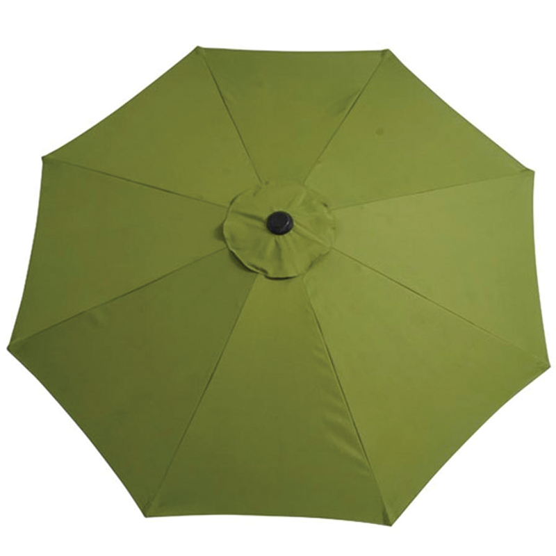 Parasol de marché à inclinaison manuelle de 9 pieds (noir/vert olive)