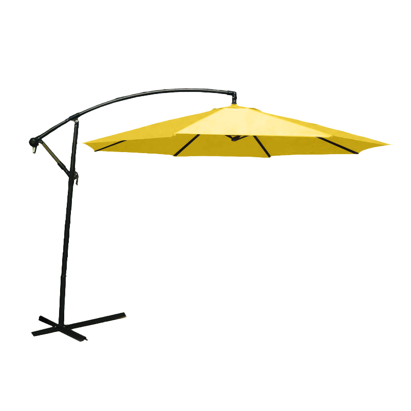 Parasol suspendu en polyester de 10 pieds (noir/jaune)