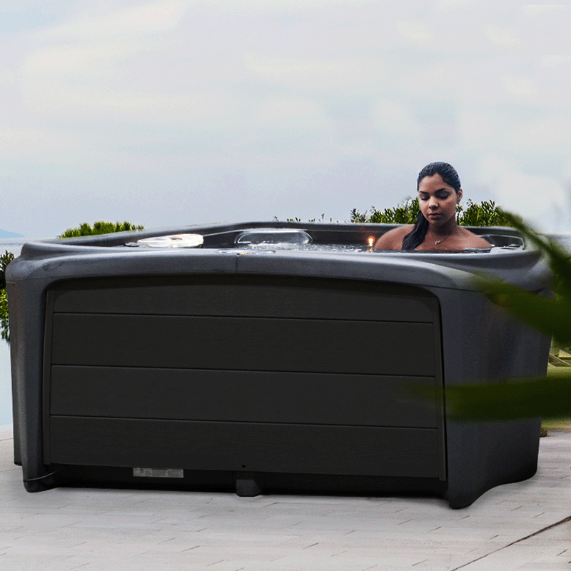 Lumi-O Stream Hot Tub (Graphite / Black)