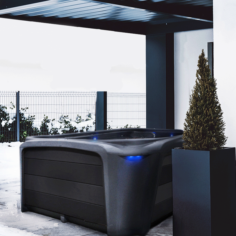 Lumi-O Stream Hot Tub (Graphite / Black)