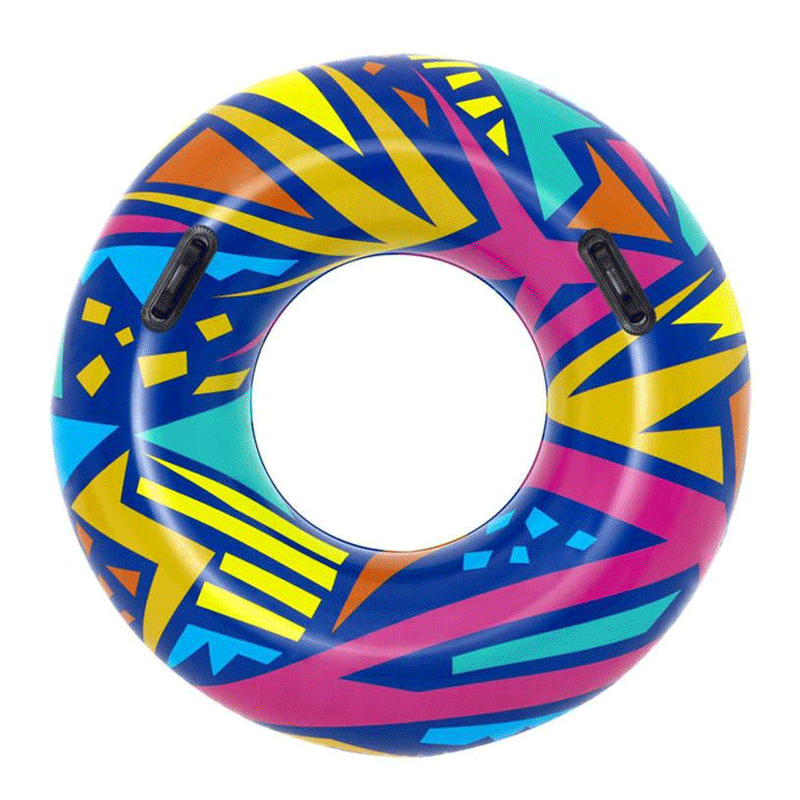 Geometric Swim Ring (Blue) Pool Supplies Canada