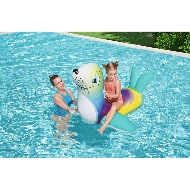 H2OGO! Flash N' Splash Seal Kids Ride-On Pool Float