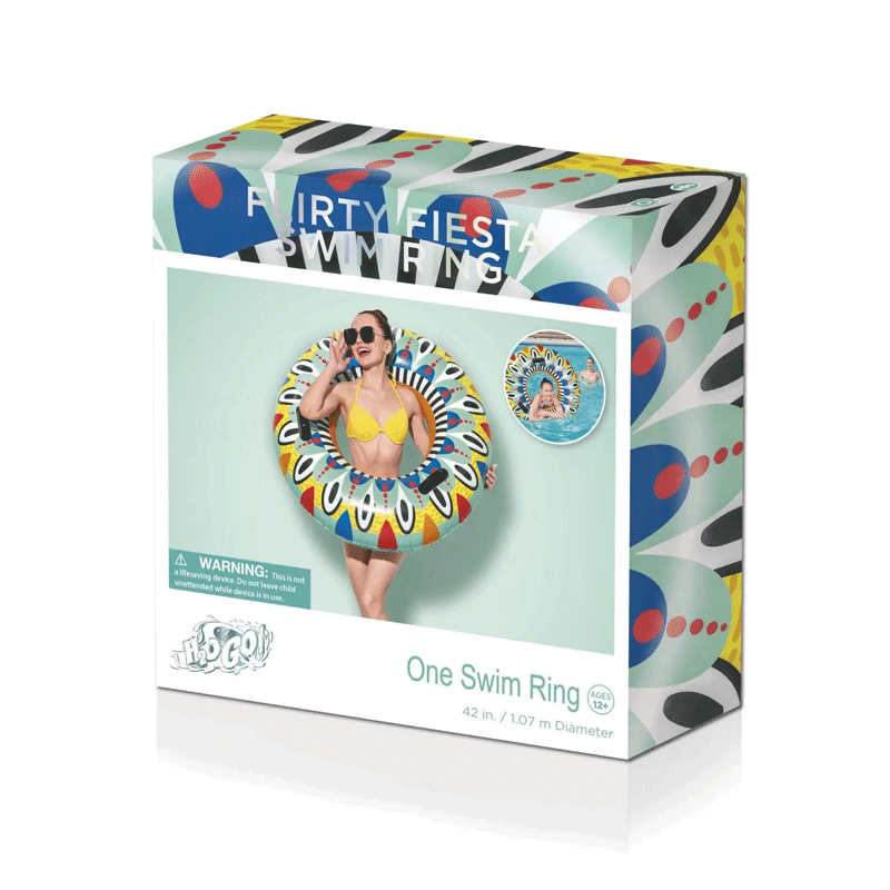 H2OGO! 42 Inch Flirty Fiesta Swim Ring Float