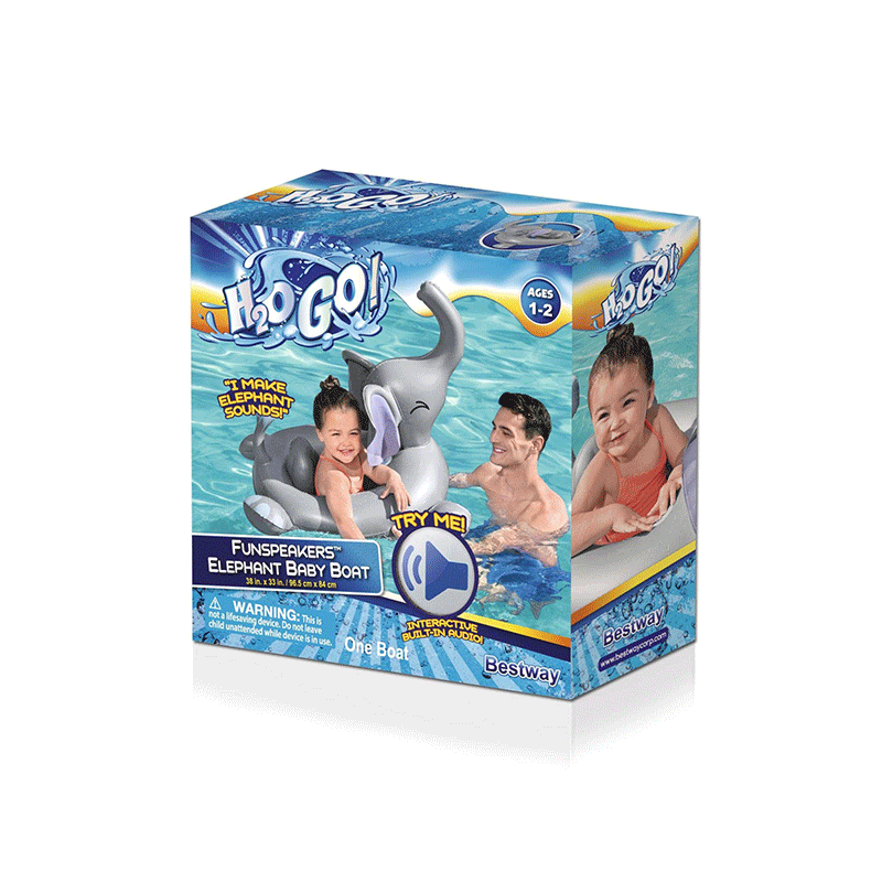 Bestway H2OGO! Funspeakers™ Elephant Baby Boat Float