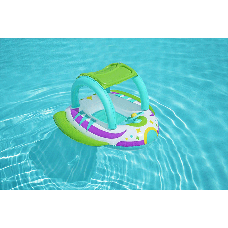 H2OGO! Space Splash Inflatable Baby Boat With Sunshade
