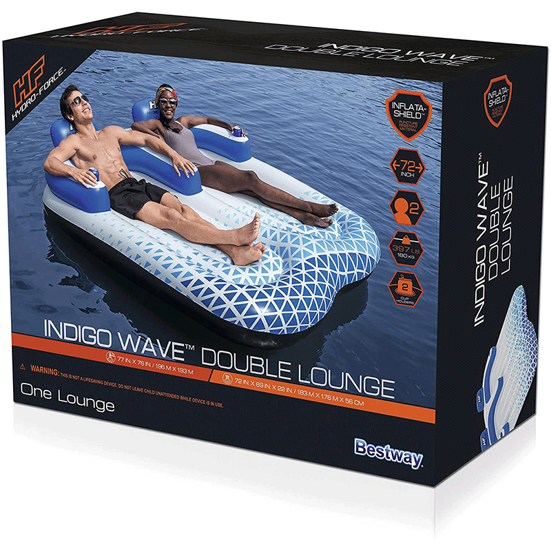 Chaise longue pour 2 personnes Indigo Wave
