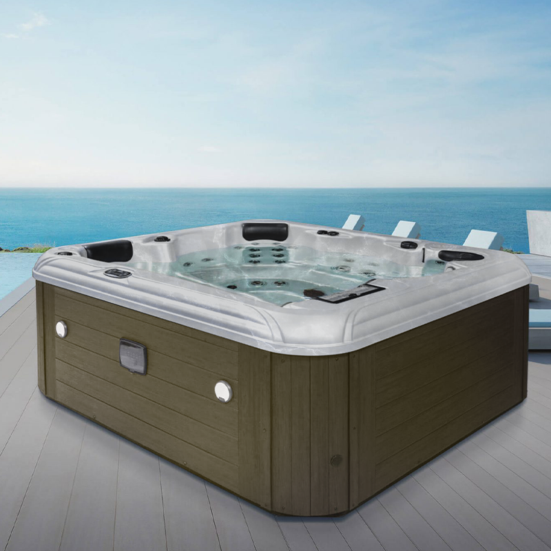 NorthFlo 851L Hot Tub (Silver Marble / Grey)