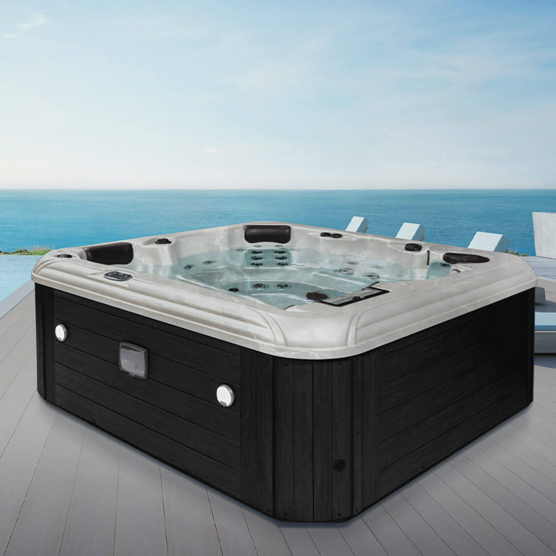 NorthFlo 851L Hot Tub (Silver Marble / Charcoal)