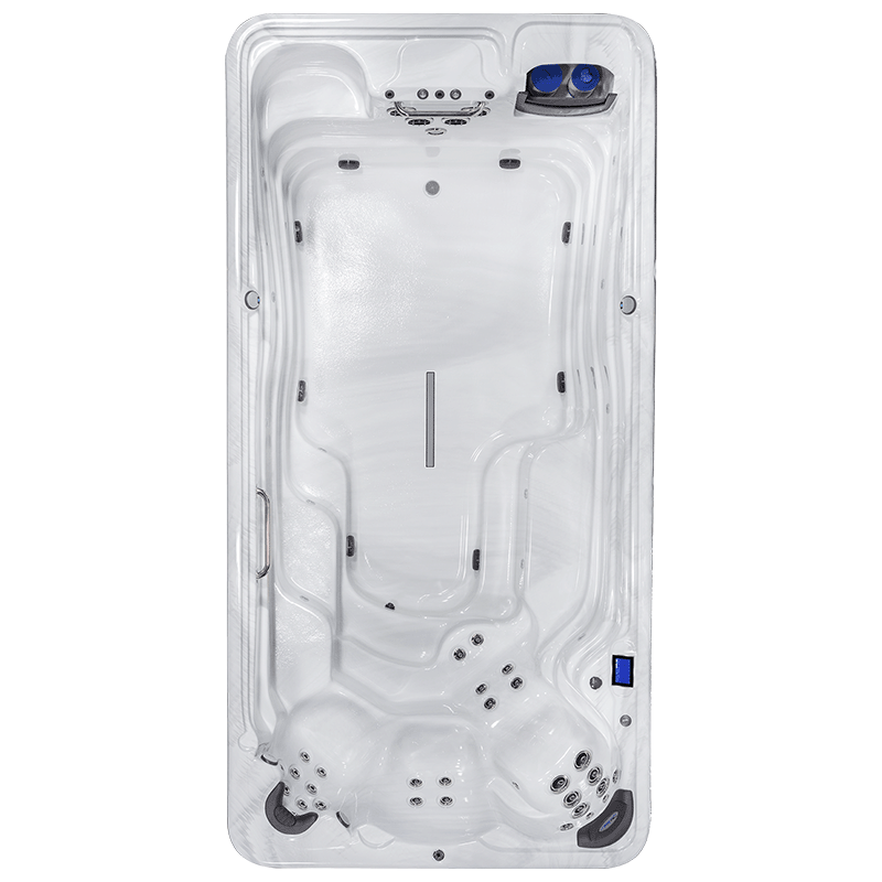 TidalFit Pro EP-15 Exercise Pool and Swim Spa (Silver Marble / Charcoal)