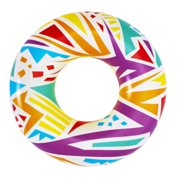 Anneau de natation géométrique (jaune)