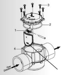 Anneau / 151 / couvercle soupape - Jandy - R0465700