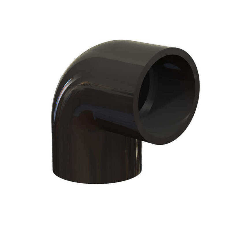 Enersol 1.5 Inch PVC Elbow 90 Degrees (Slip x Slip) - Black
