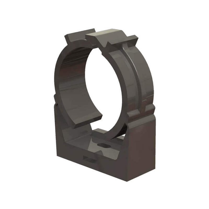 Enersol 1.5 Inch PVC Pipe Hold Down 1-Hole - Grey