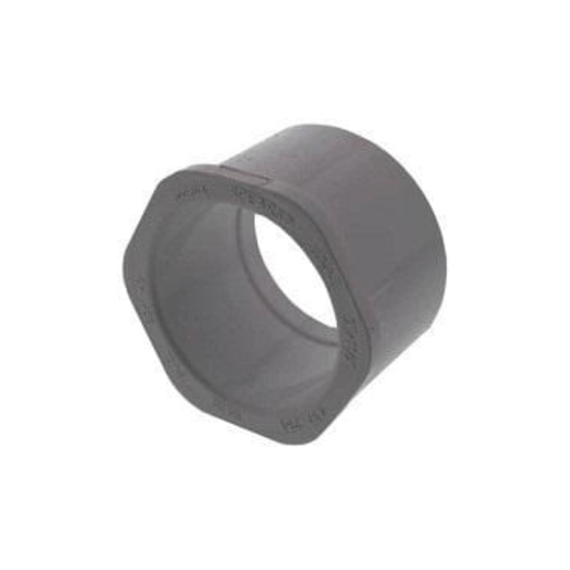 Réducteur en PVC de 2 pouces x 1,5 pouce Slip x Slip - Gris