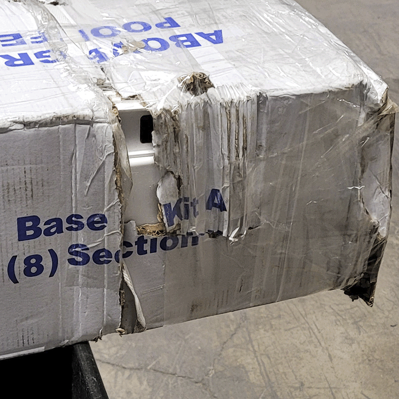 Open Box White Above Ground Pool Fence Base Kit (Kit A - 8 Sections)