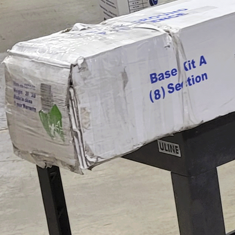 Open Box White Above Ground Pool Fence Base Kit (Kit A - 8 Sections)