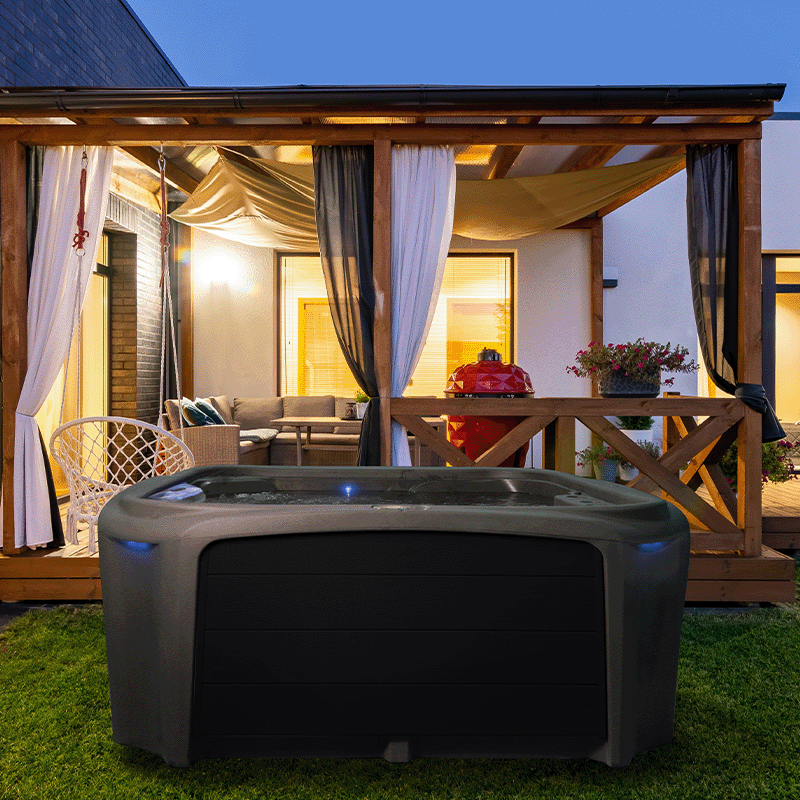 Lumi-O Stream Hot Tub (Graphite / Black)