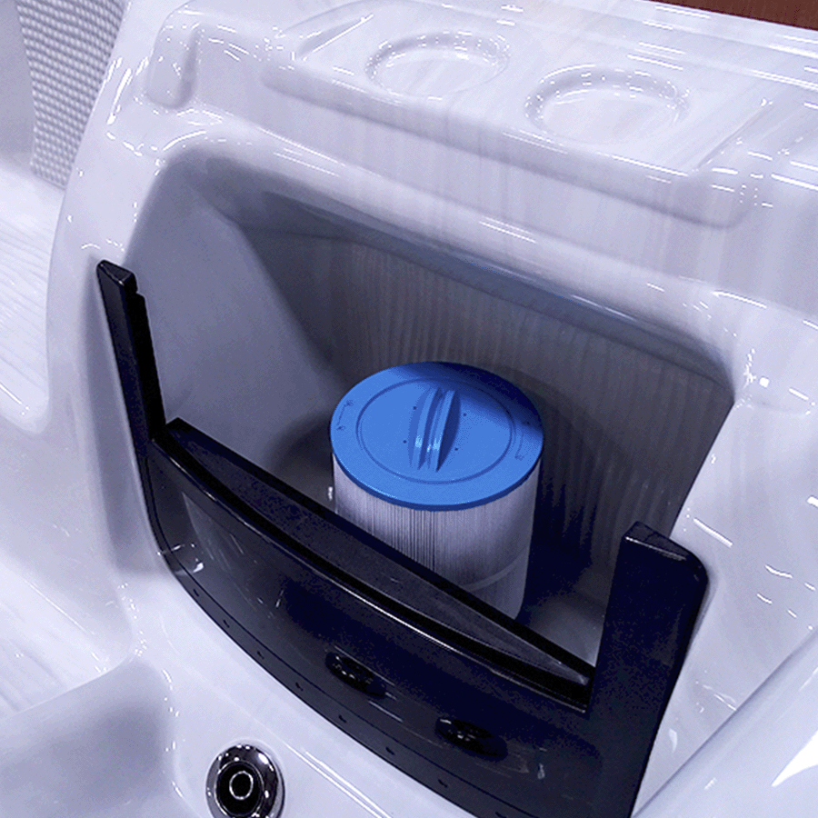 NorthFlo 851B Hot Tub (Silver Marble / Grey)