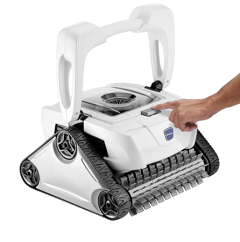 Open Box Polaris P825 Robotic Inground Pool Cleaner & Caddy Cart