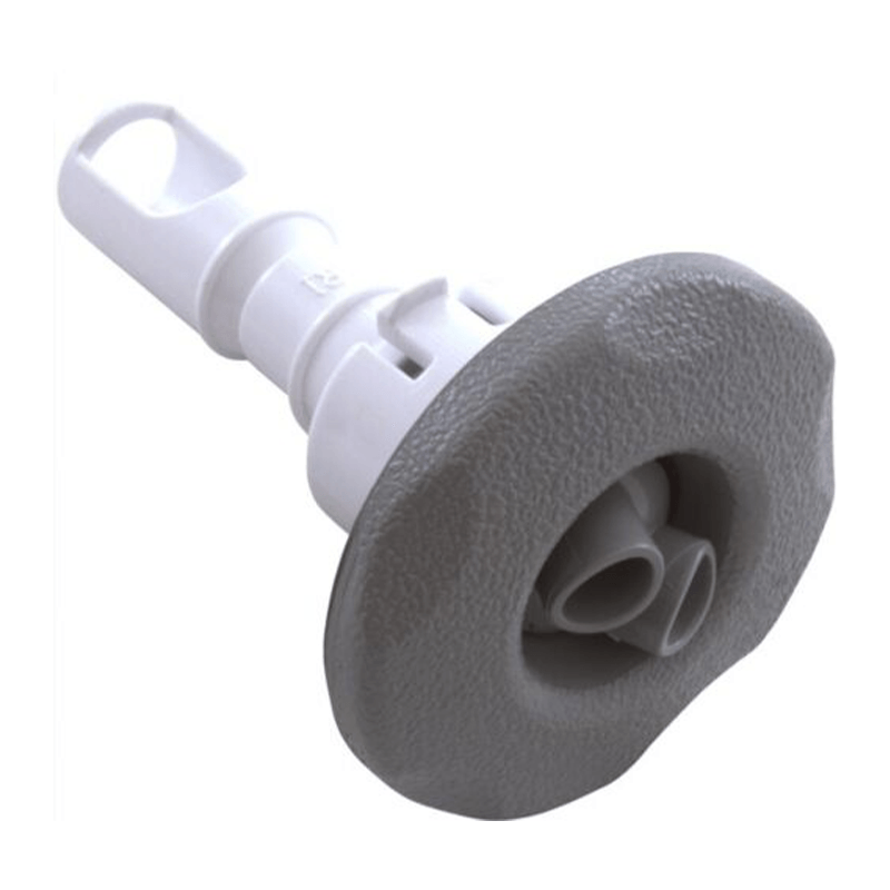 Waterway - Cluster Storm - Twin Jet - 2 Inch - Rotational - 5 Sided Scalloped Face - Grey - 229-1597